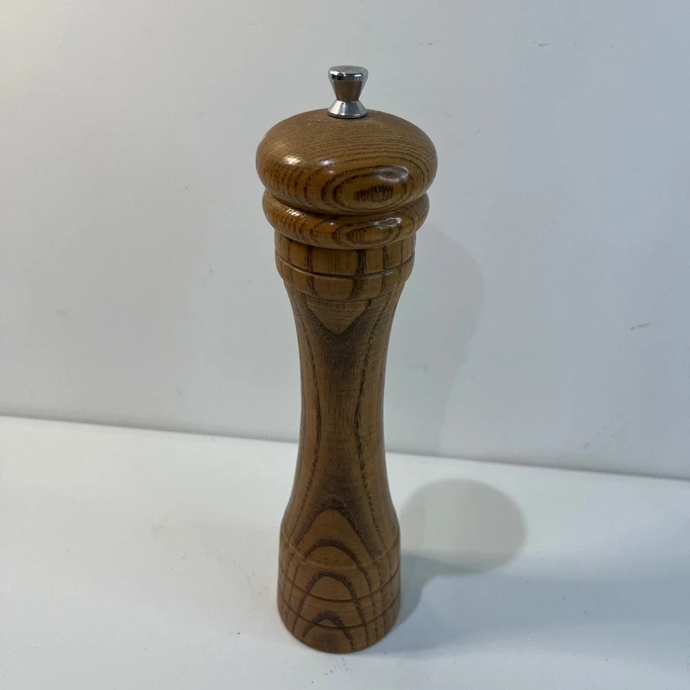 Vintage Wooden Pepper Mill Grinder 